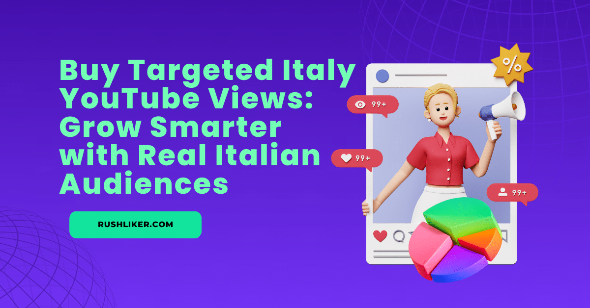 Pirkti tikslines Italijos "YouTube" peržiūras